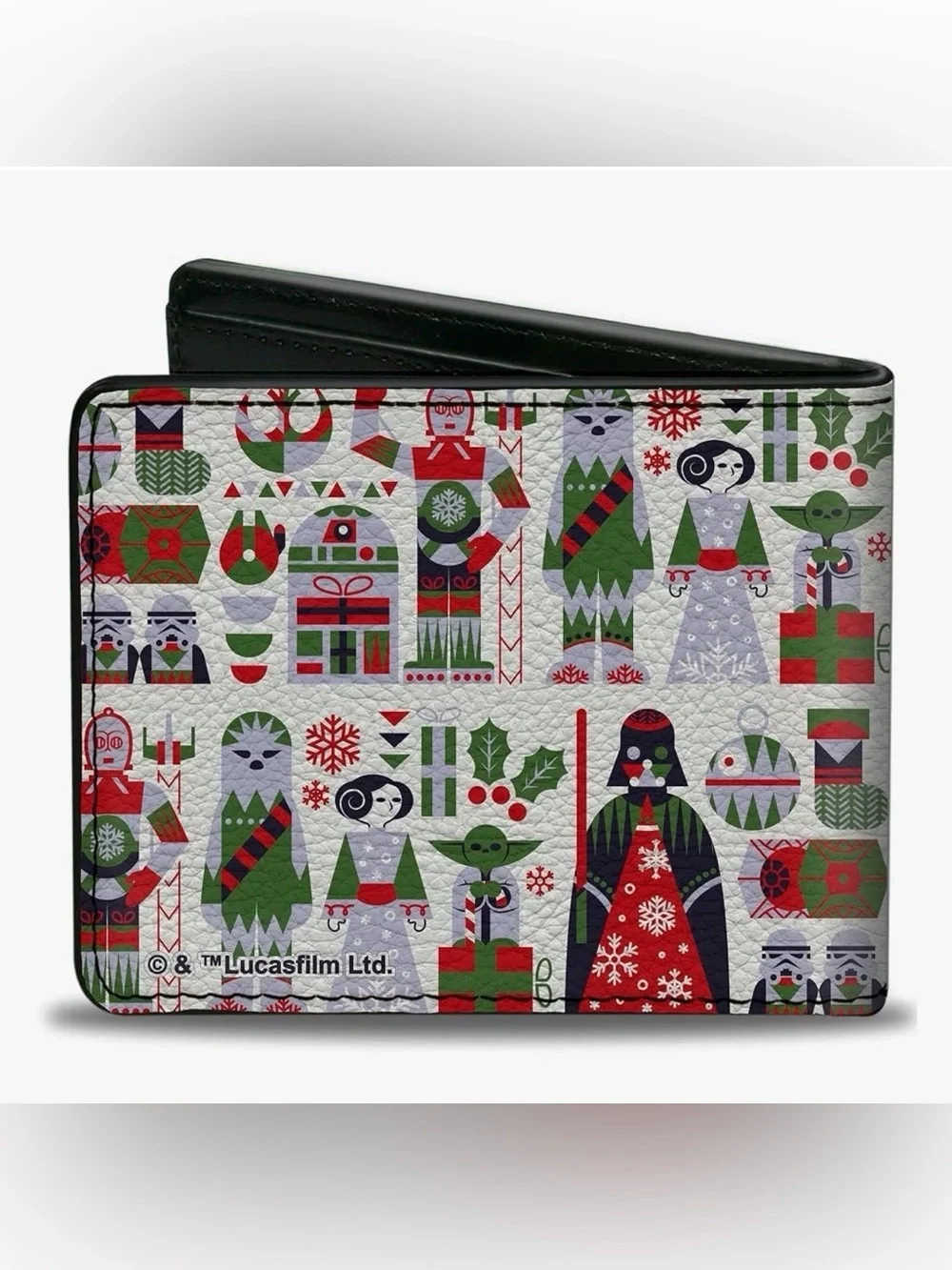 Buckle-Down Star Wars Wallet, Bifold, Star Wars Holiday Characters